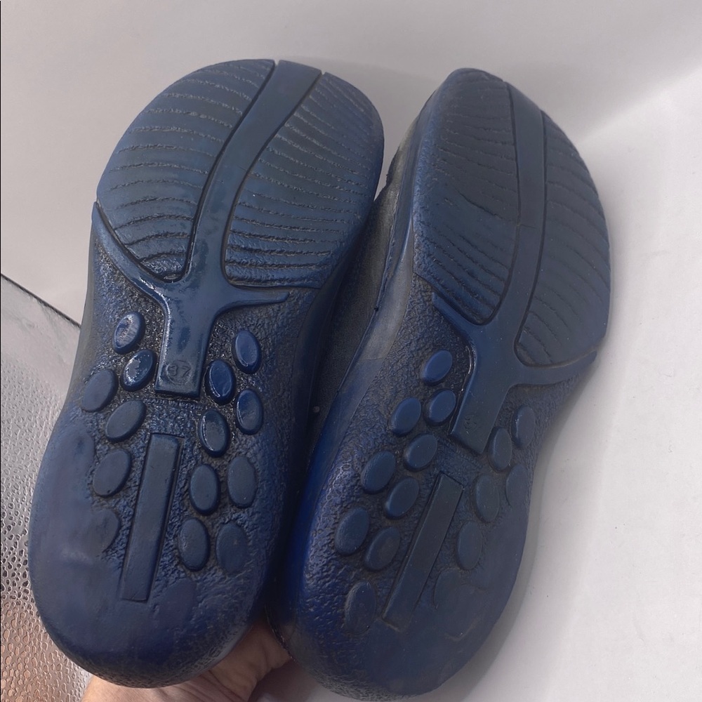 Portofino Peacock Feather Leather Side Zip Sneakers Made in Spain Women’s 6.5 - Picture 7 of 8